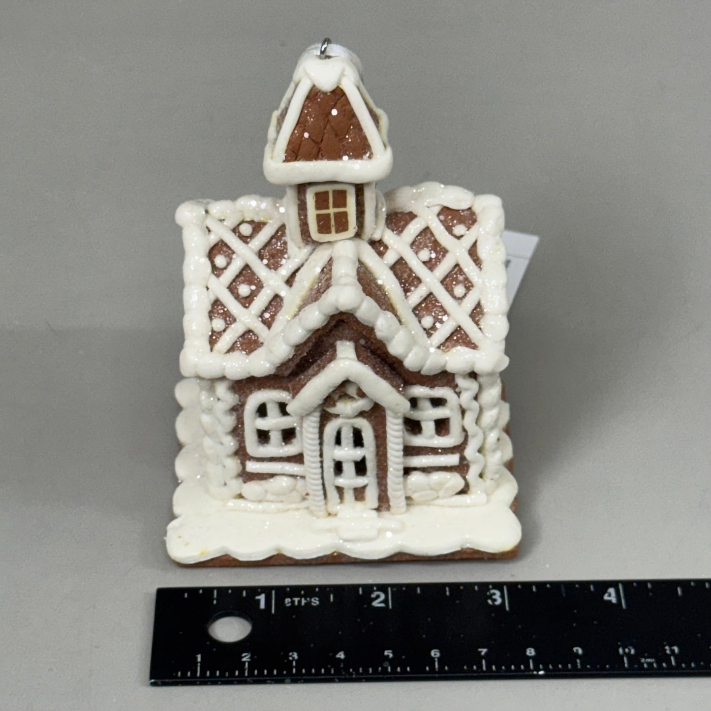 RAZ IMPORT (12 PACK) Assorted Lighted Gingerbread House Ornaments 4.25" 4416149