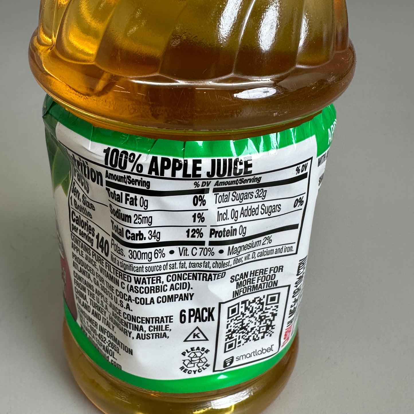 MINUTE MAID (24 PACK) Apple Juice 10 FL OZ BB: 1/25