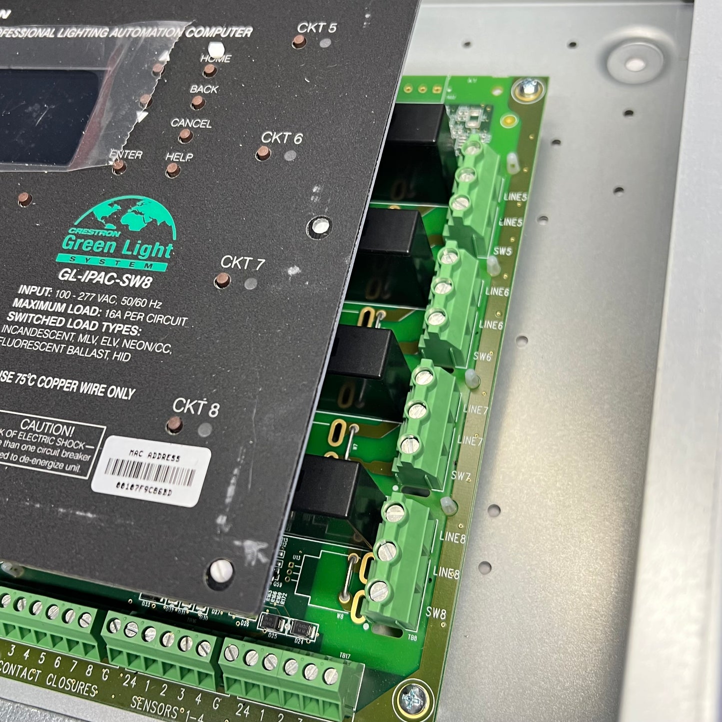 CRESTRON Green Light Integrated Switching System CL-SPACEBUILDER-GLIPACSW8