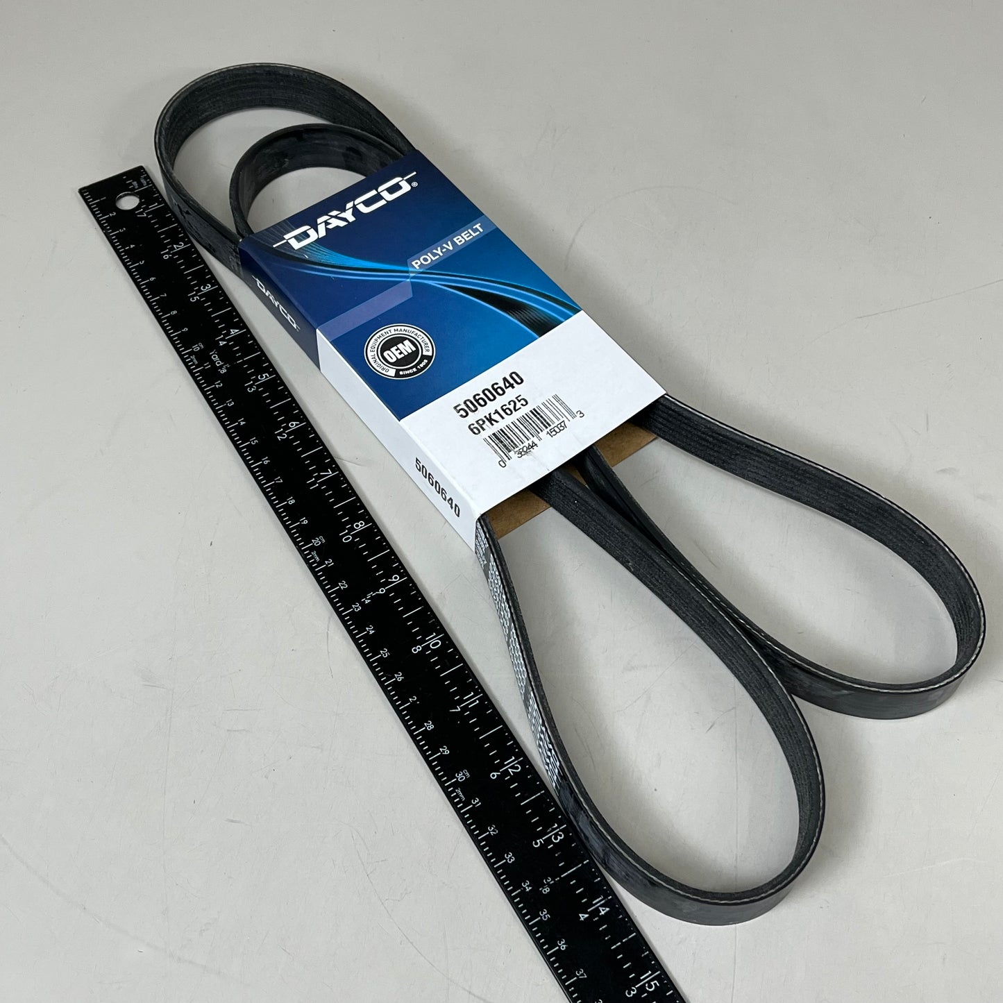 DAYCO Straight Standard Poly Rib Belt .82"Top Width EPDM K-Section Black 5060640