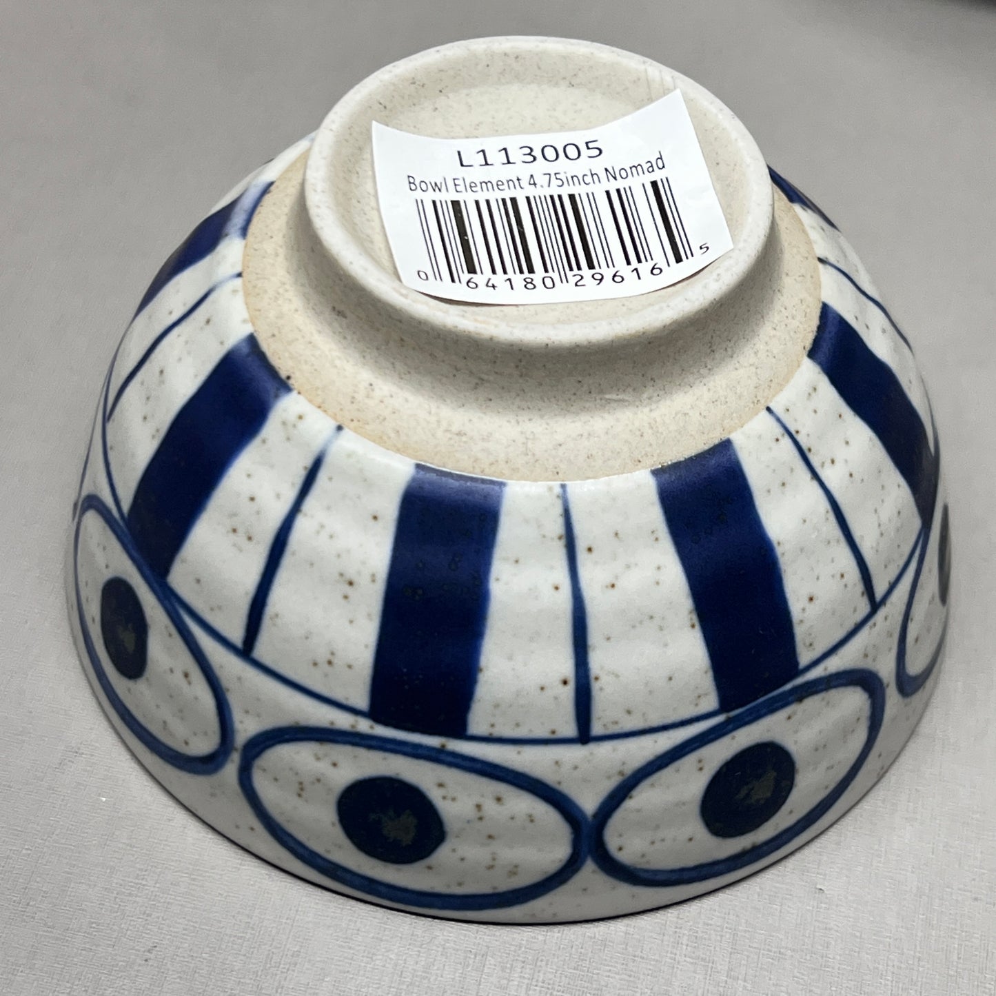 DANICA HEIRLOOM 6-PACK! Ceramic Elements Bowl Nomad 4.75" Blue Design L113005 (New)