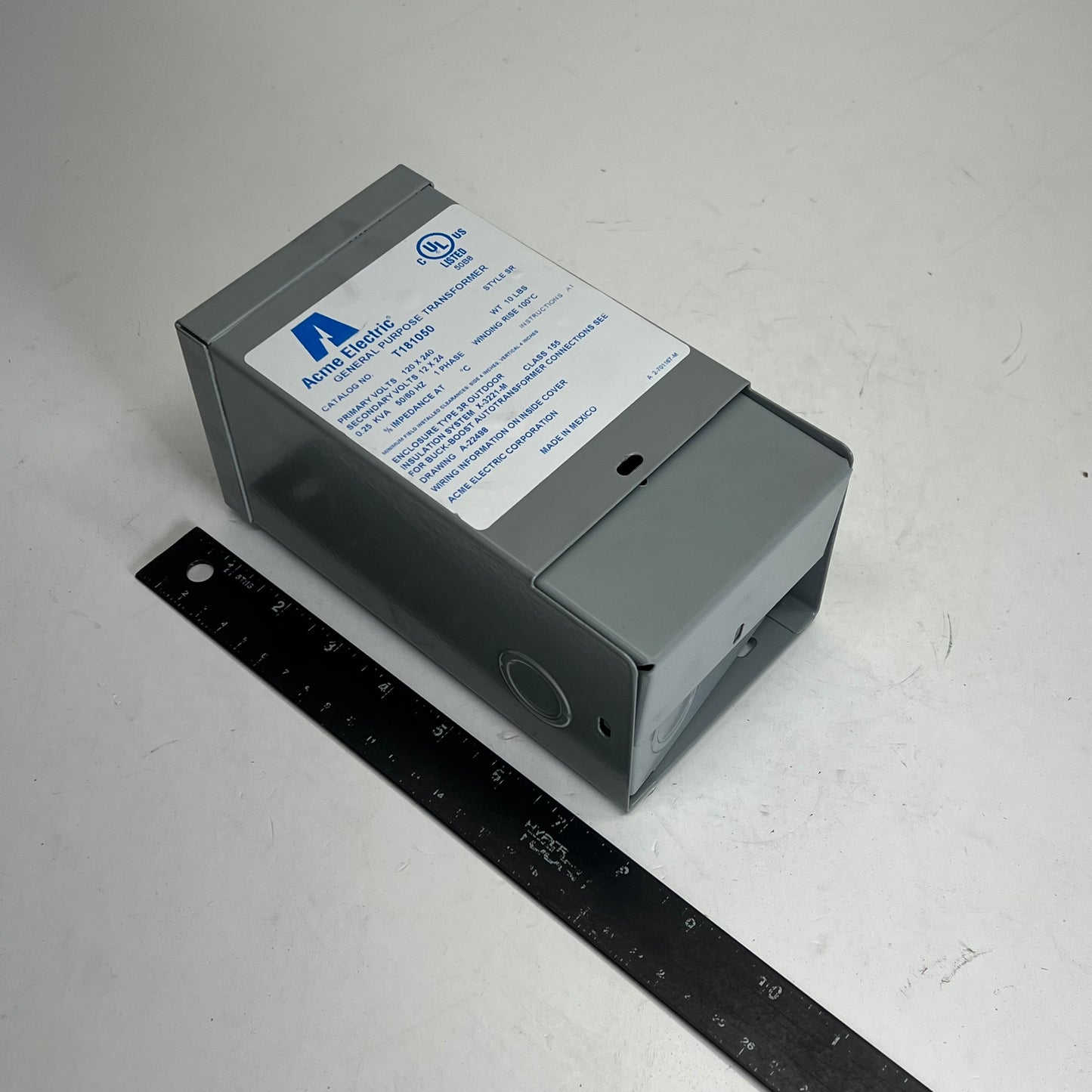 ACME ELECTRIC Buck-boost Transformer Encapsulated Core 250 VA 1-Phase T181050