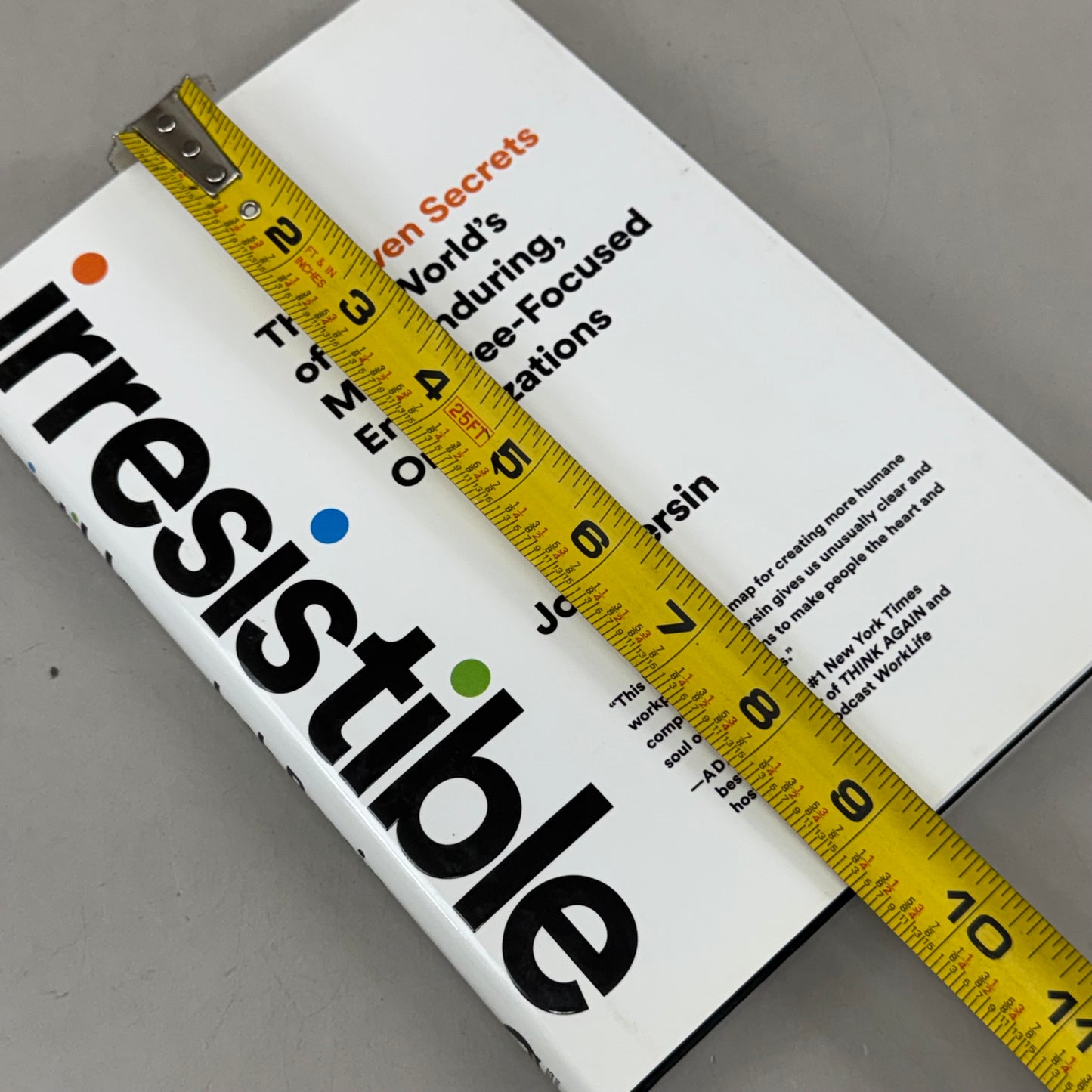 IDEA PRESS PUBLISHING (The Seven Secrets Of The World's Most Enduring, Employee-focused Organizations) Irresistible  Josh Bersin Hardcover
