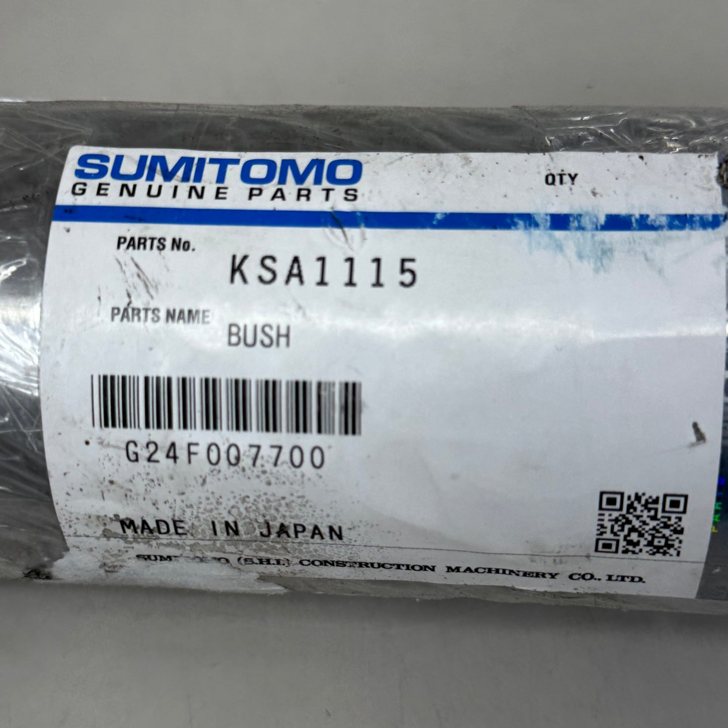 SUMITOMO GENUINE PARTS Bush/bushing Connector CASE IH Gun Metal Gray KSA1115