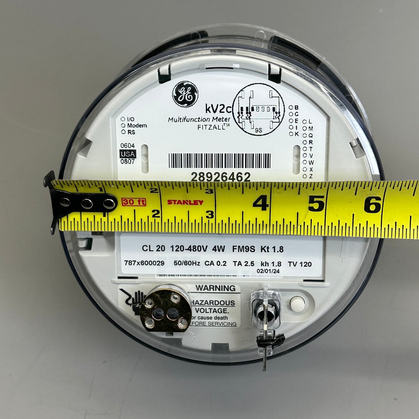 GE kV2c 6"x 6" Multifunction Electric Meter