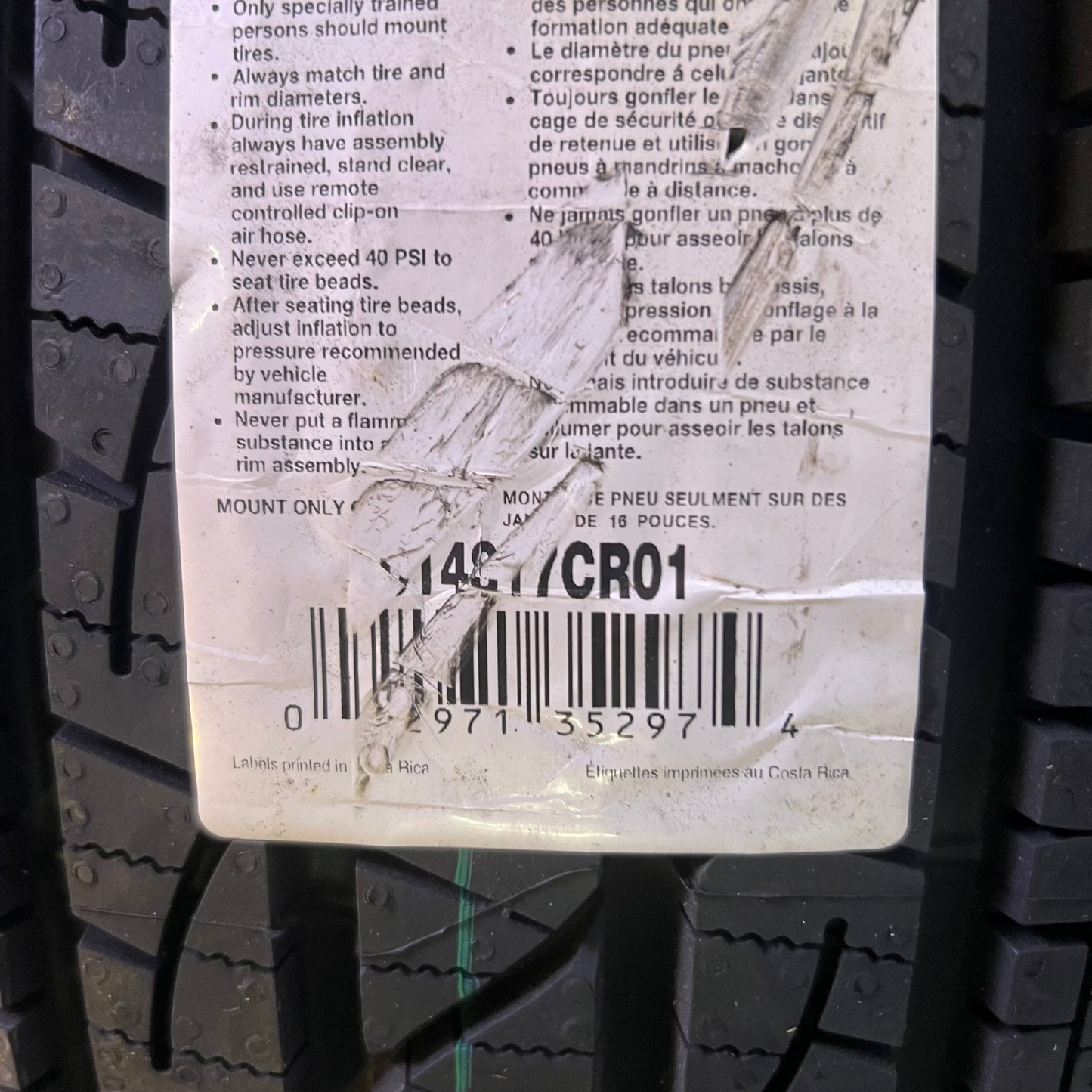 FIRESTONE Destination LE3 Tire 235/70R16 106T Black Dot 4E9C94, 014-817