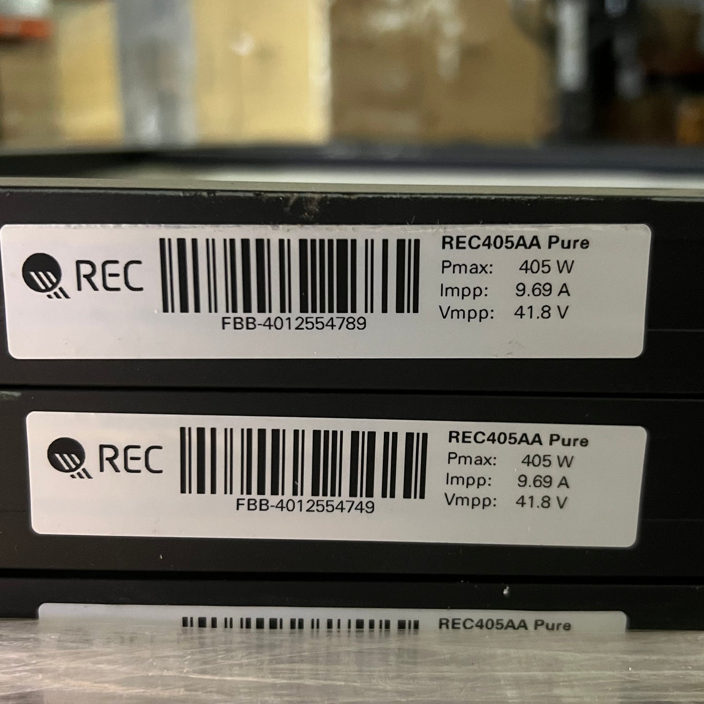 REC Solar Panel 405w 132 Half-cell 1000v, Black REC405AA