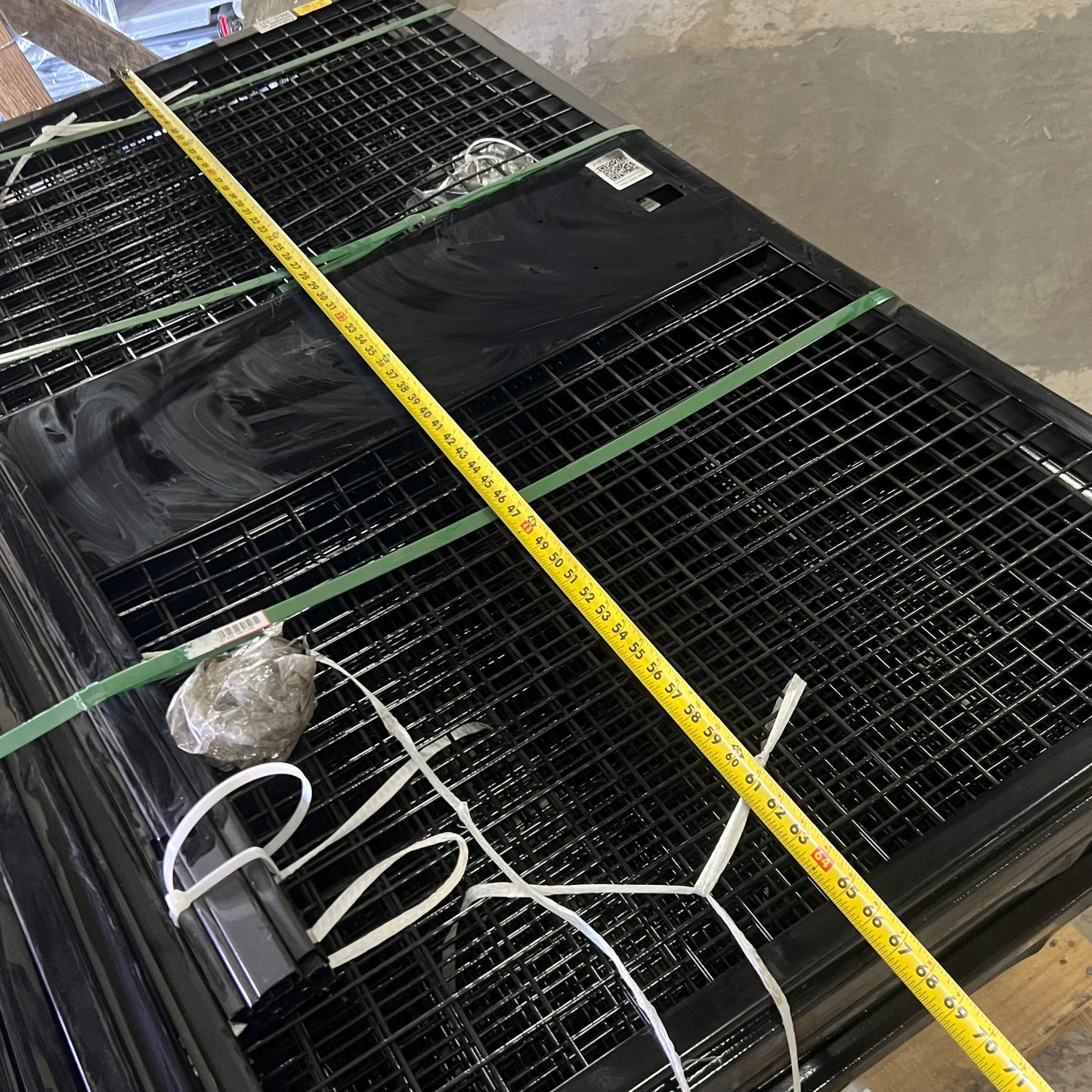 VELOX Machine Guard, Swing Door Sz 46"W x 66"H x 6'H High Posts