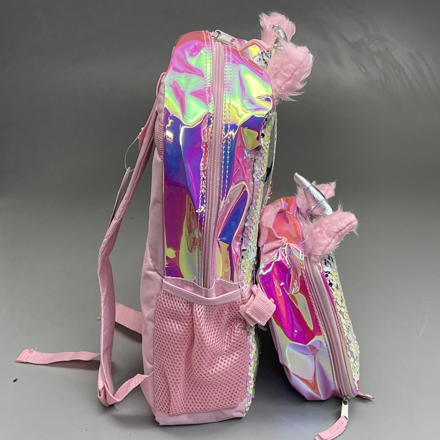 ACCESSORY INNOVATIONS Wonder Nation 10-PK Unicorn Backpack & Lunch Bag Pink