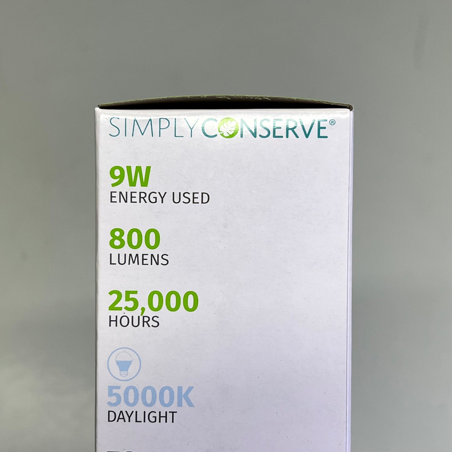 SIMPLY CONSERVE (3 PACK) LED Light Bulb 800 Lumens Daylight L09A1950KENCL