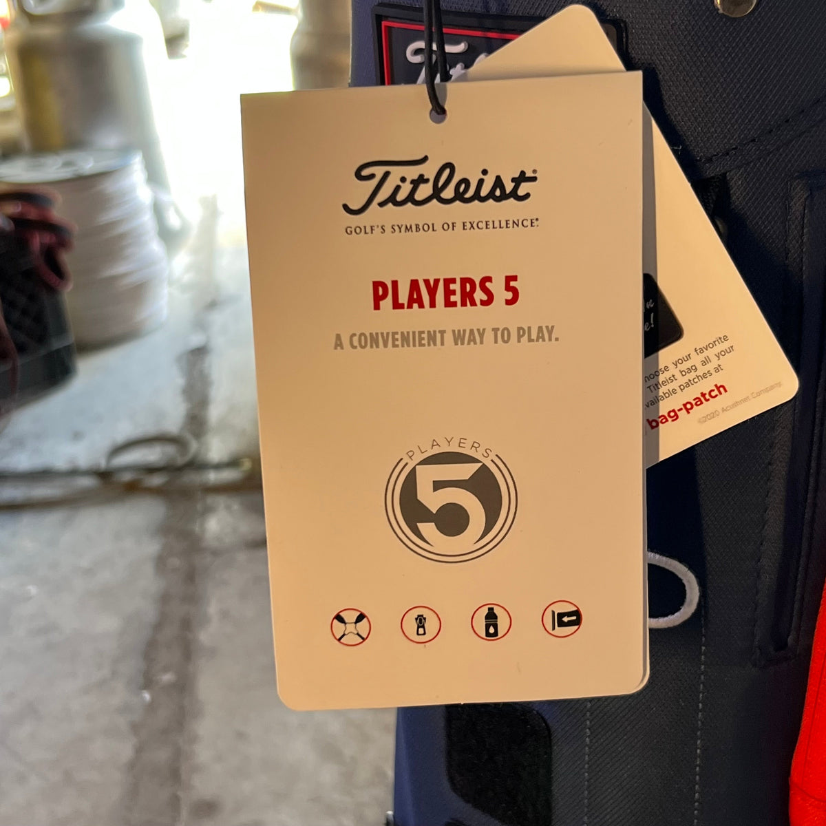 FITLEIST Players 5 Stand Bag Sz 34.5"H X 10"L X 8.5"W - Navy & Red TB23SX8-461