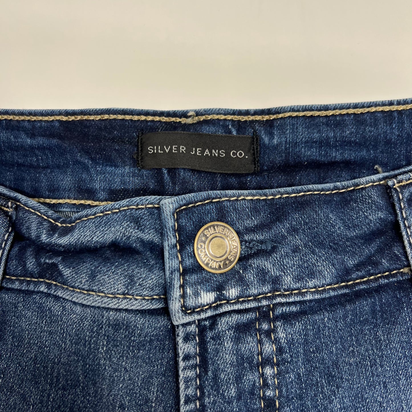 SILVER JEANS Boyfriend Mid Short 5-pocket Women's Sz 30/4.5 Indigo L53608EAF242