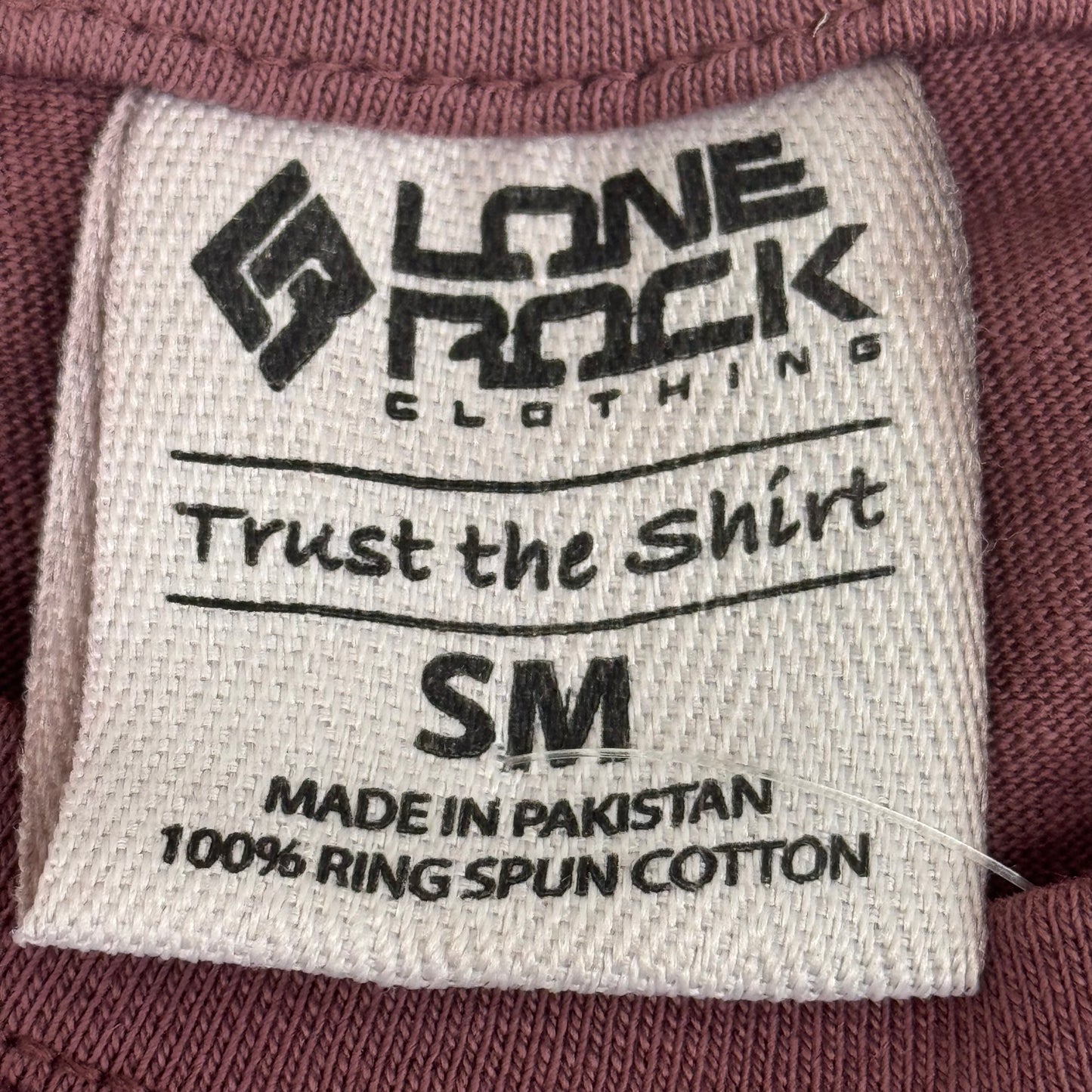 LONE ROCK CLOTHING Trust the Shirt Banff Canada Long Sleeve Shirt Unisex Sz S