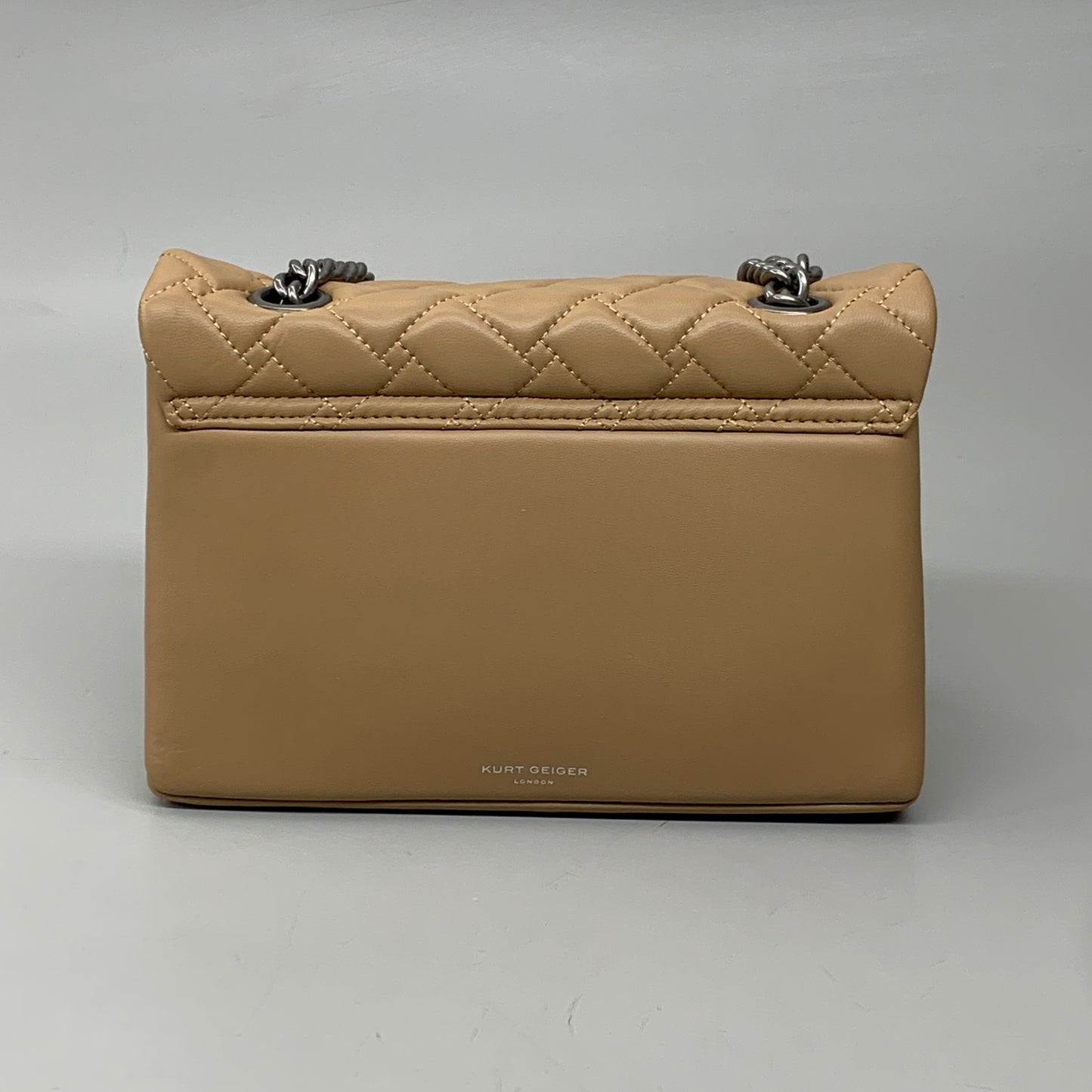 KURT GEIGER Kensington Leather X Bag 10.5" x 7" Camel 1470448109 New