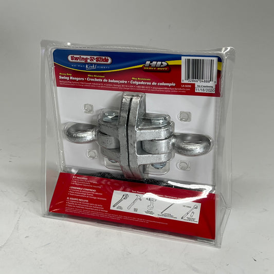 SWING-N-SLIDE (SET OF 2) Swing Hangers Cast Steel HD Heavy Duty Silver NE 4888