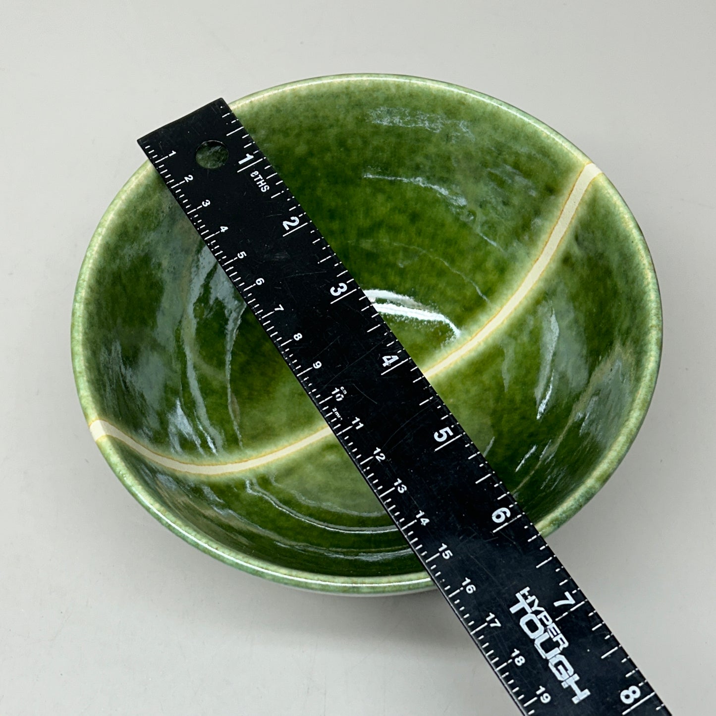 (6 PACK) Glazed Pottery Cereal Bowls Green (New)