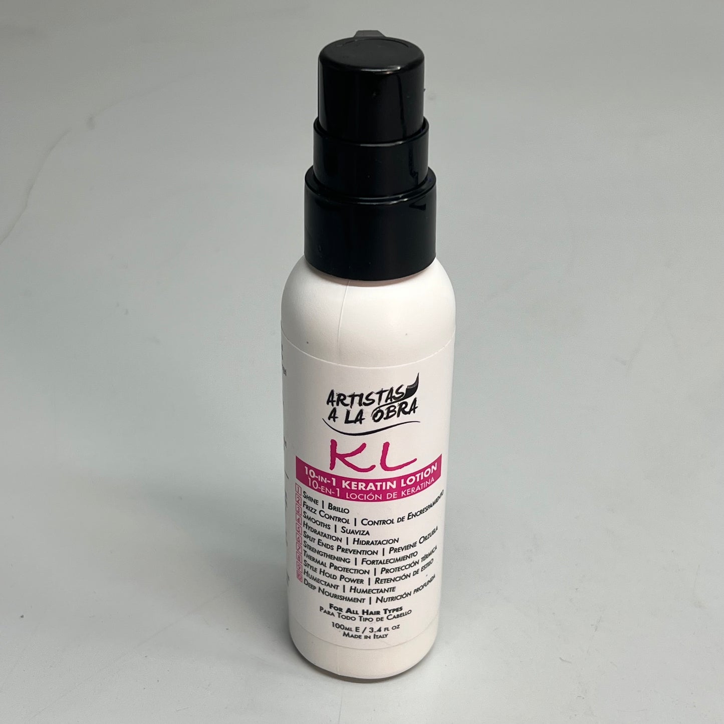 ARTISTAS A LA OBRA Keratin Leave-In Lotion For Hair Repair 100 mL 3.4 fl oz