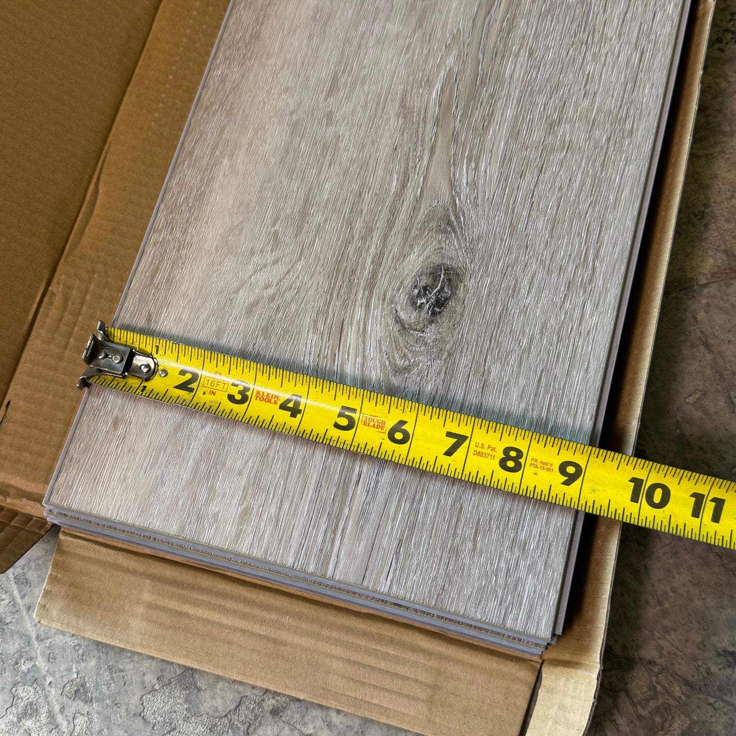 RIO GRANDE (6 Pieces) Luxury Vinyl Plank 9" x 60" Light Brown 1097568007960