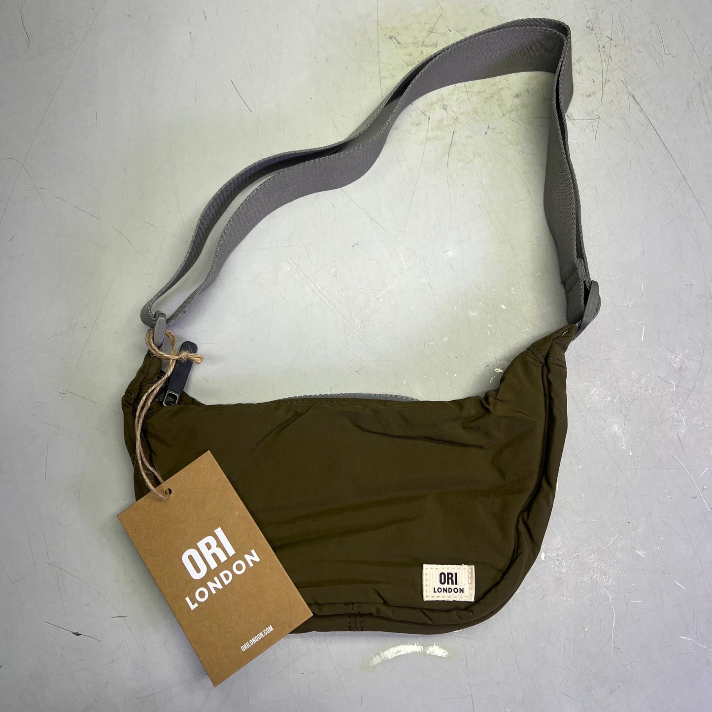 ORI LONDON Farringdon Bag Made From Taslon One Size 6"x11"x3.5" Moss FARROSTMOS