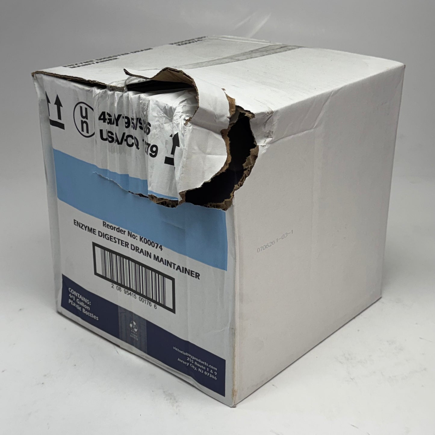 VICTORIA BAY (4 PACK) Commercial Enzyme Digester Drain Maintainer & Odor Control 1 Gal. K00074 (New Other, Distressed Box)