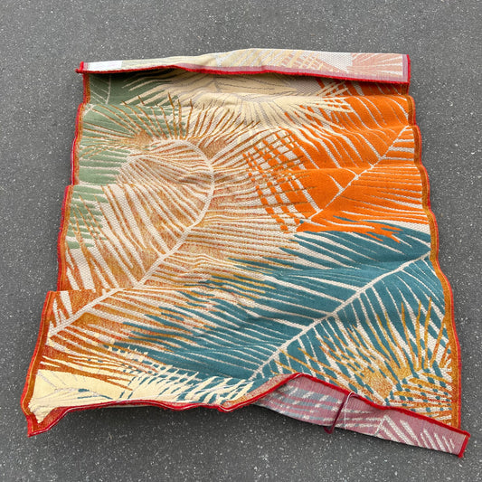 ZA@ NOURISON Veranda Aloha Indoor/outdoor Palm Leaf Design See Images for Size Multi Color (Return)