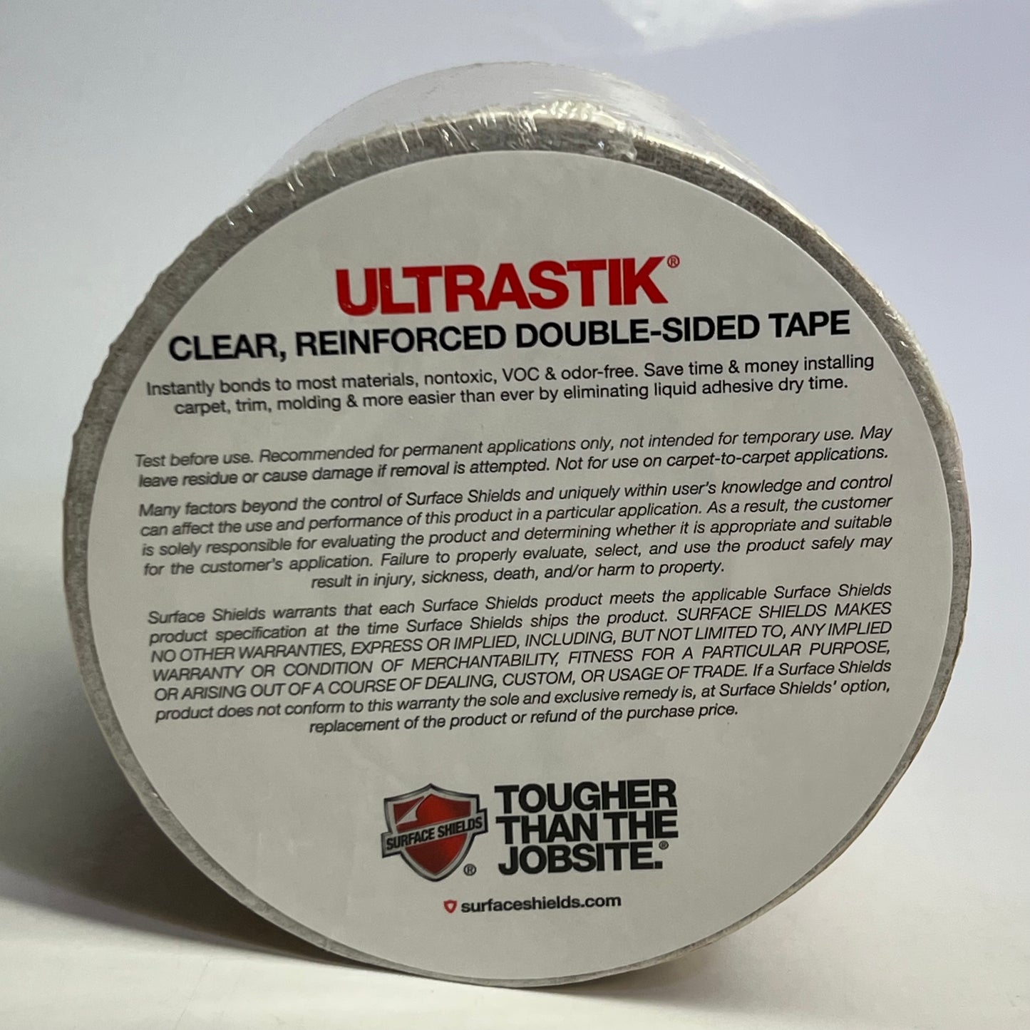 ULTRASTIK (2 Rolls) Clear, Reinforced Double Sided Tape Sz 6" x 55 yd. ST6164C
