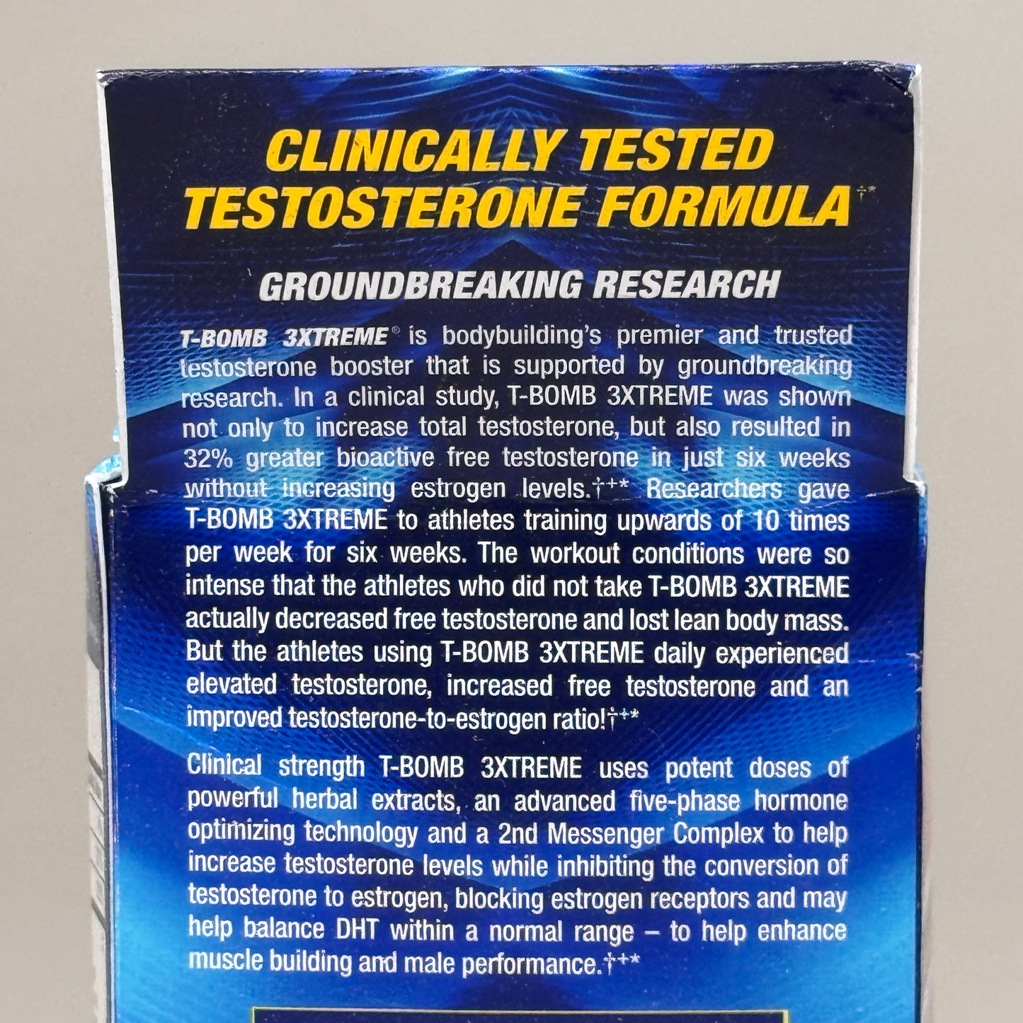 MHP T-Bomb 3 Xtreme Testosterone Forumla Clinically Tested 168 Capsules BB 01/27