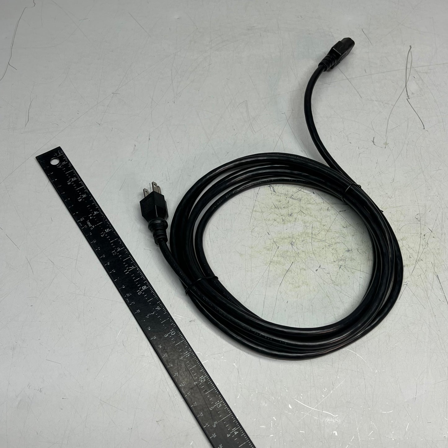 ZA@ NORTH AMERICAN (2 PACK) Power Cords 125VAC 10A NEMA 5-15P 9' / 144" Black