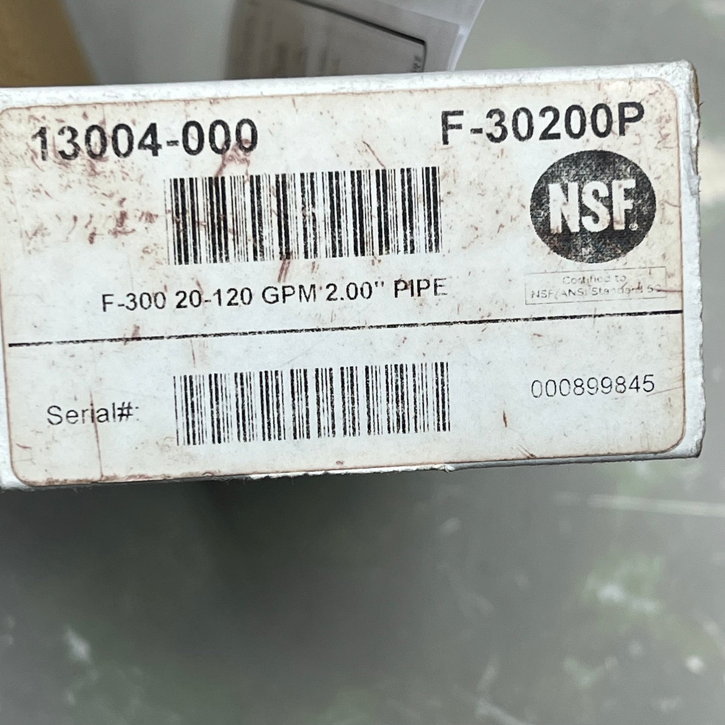 BLUE-WHITE Acrylic Flow Meter Stainless Steel Float Material 2.00" F302200P