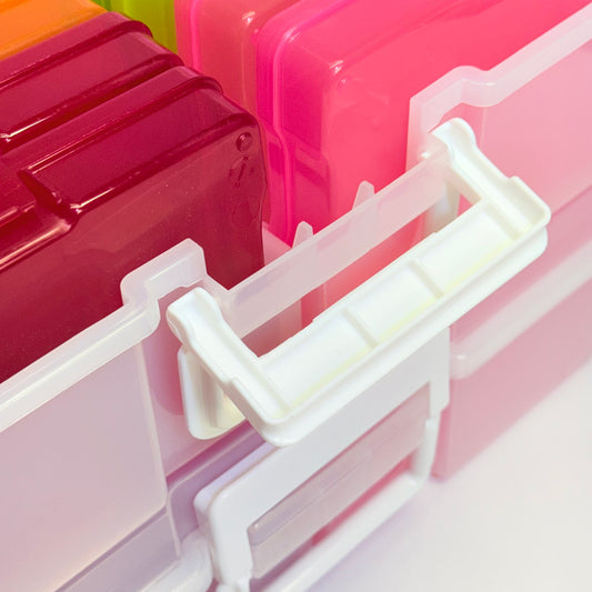 IRIS (2 PACK- 16 Cases Each Pack) Photo & Craft Storage Box 4" X 6" Assorted Color
