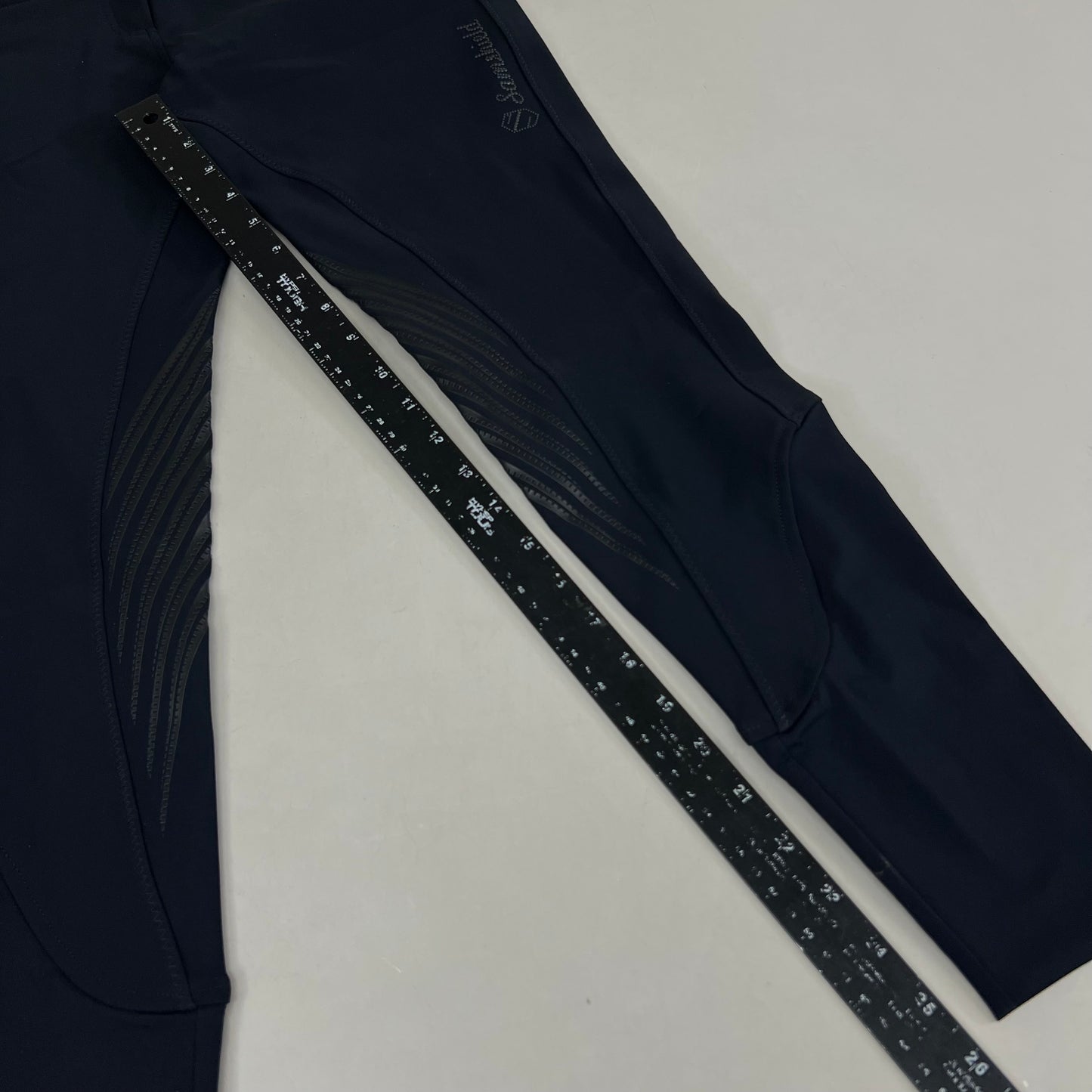 SAMSHIELD Chloe Metal Dots Equestrian Pants Women's Sz US 26, UK 8, FR 36 Black