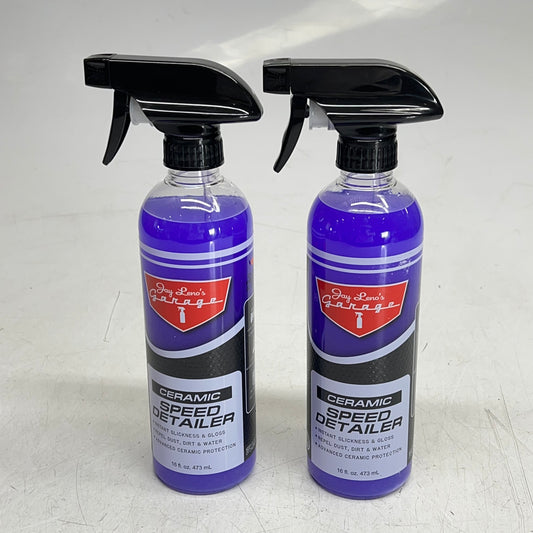 JAY LENO'S GARAGE (2 PACK) Ceramic Speed Detailer Enhance Gloss 16 oz JLG-CSD