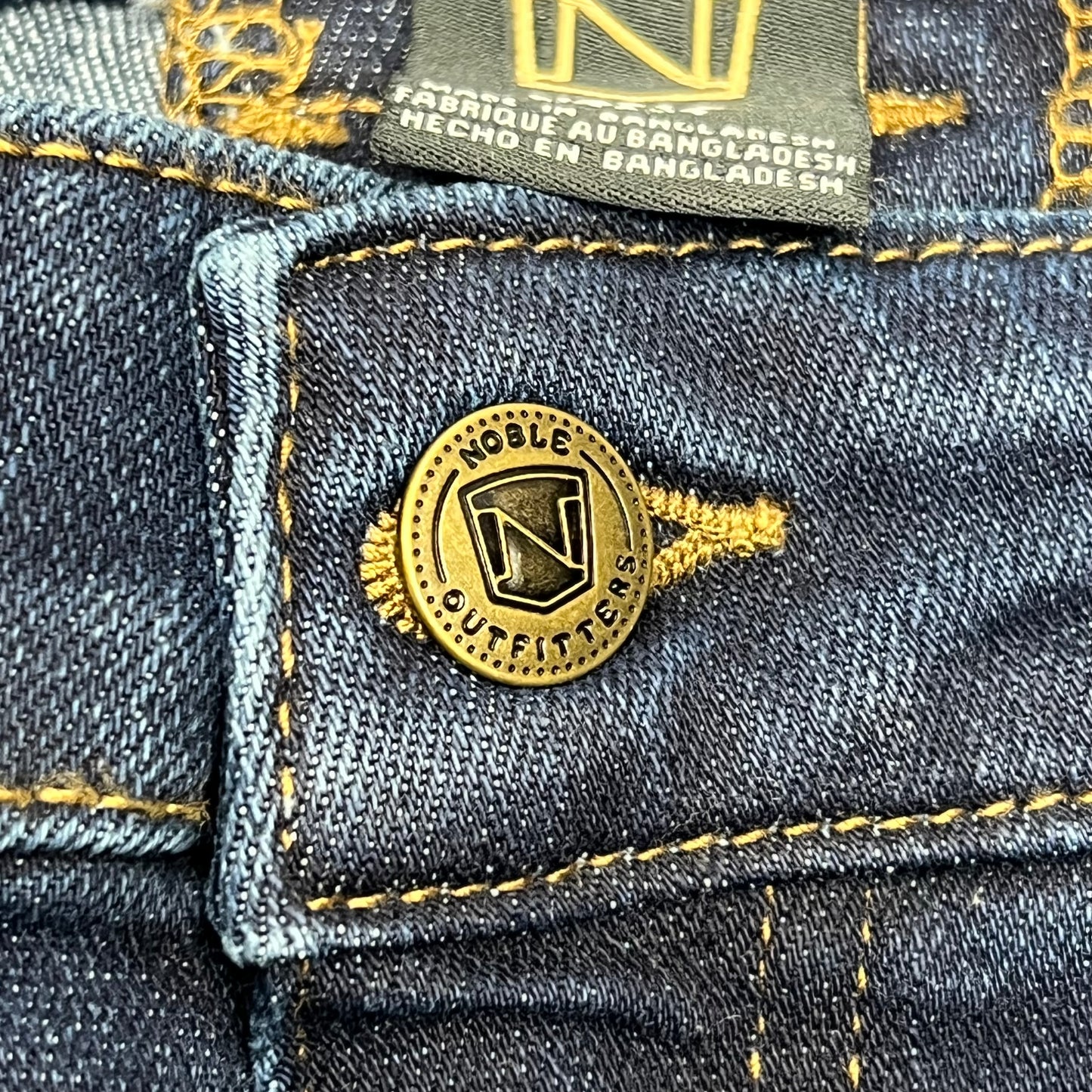 NOBLE OUTFITTERS Flex Denim 5-Pocket Work Pant Men's Sz 34x34  Indigo 18458