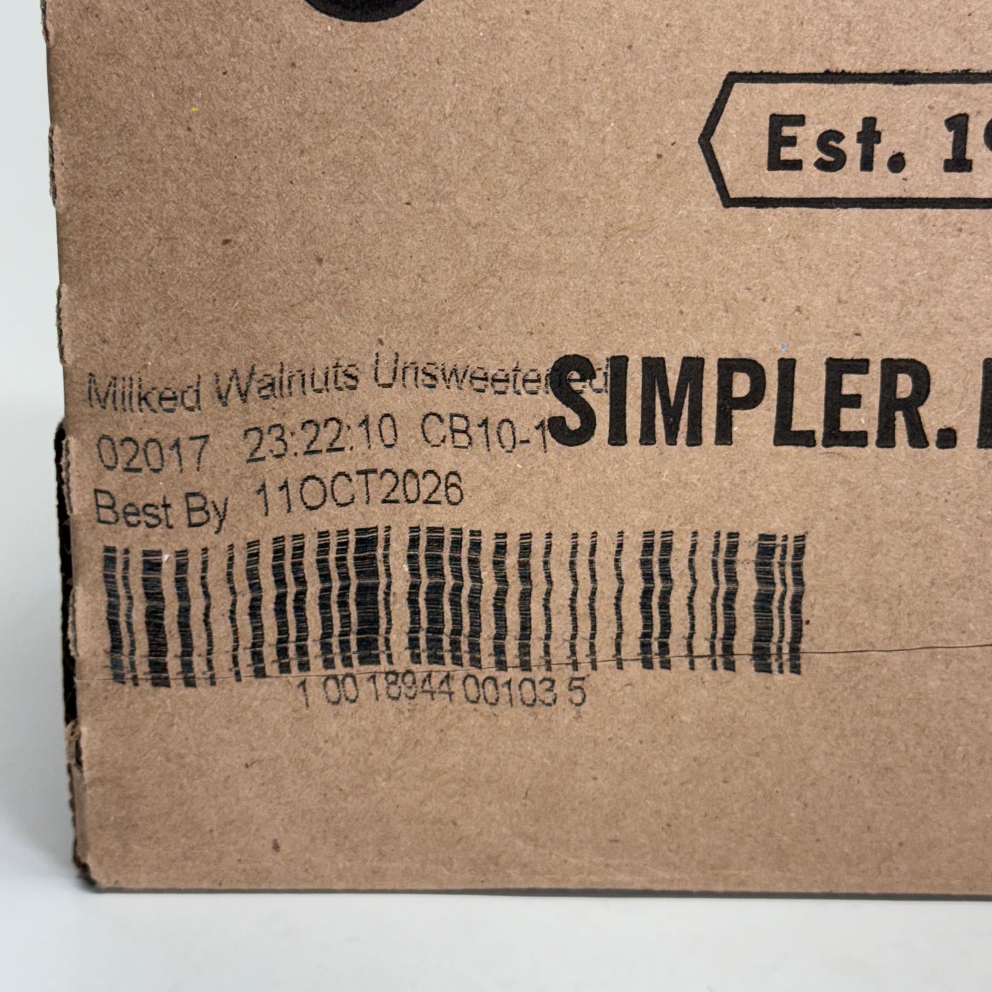 ELMHURST (6 PACK) Milked Walnuts Unsweetened 32 fl oz. BB 10/26
