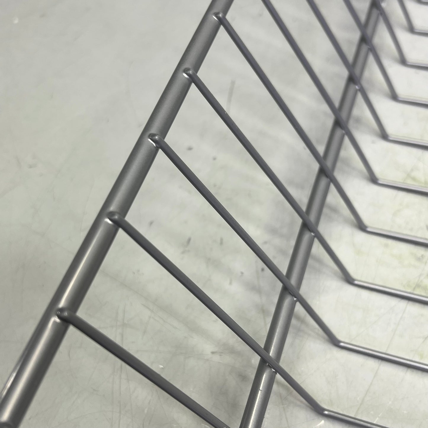 QUANTUM (5 SHELVES) Stacking Baskets Display W/ 20 Dividers 20"x16" Gray 2036BC