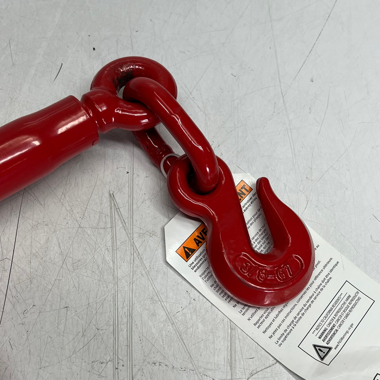 ZA@ ANCRA Heavy Duty Ratchet Load Binder  5/16" - 6,000lbs  Red 45943-20HD