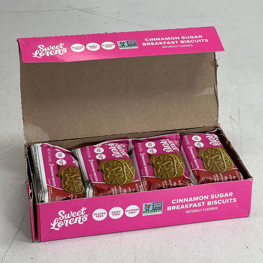 SWEET LOREN'S (8 PACK/Case) Cinnamon Sugar Breakfast Biscuits 1.6 oz BB 06/26
