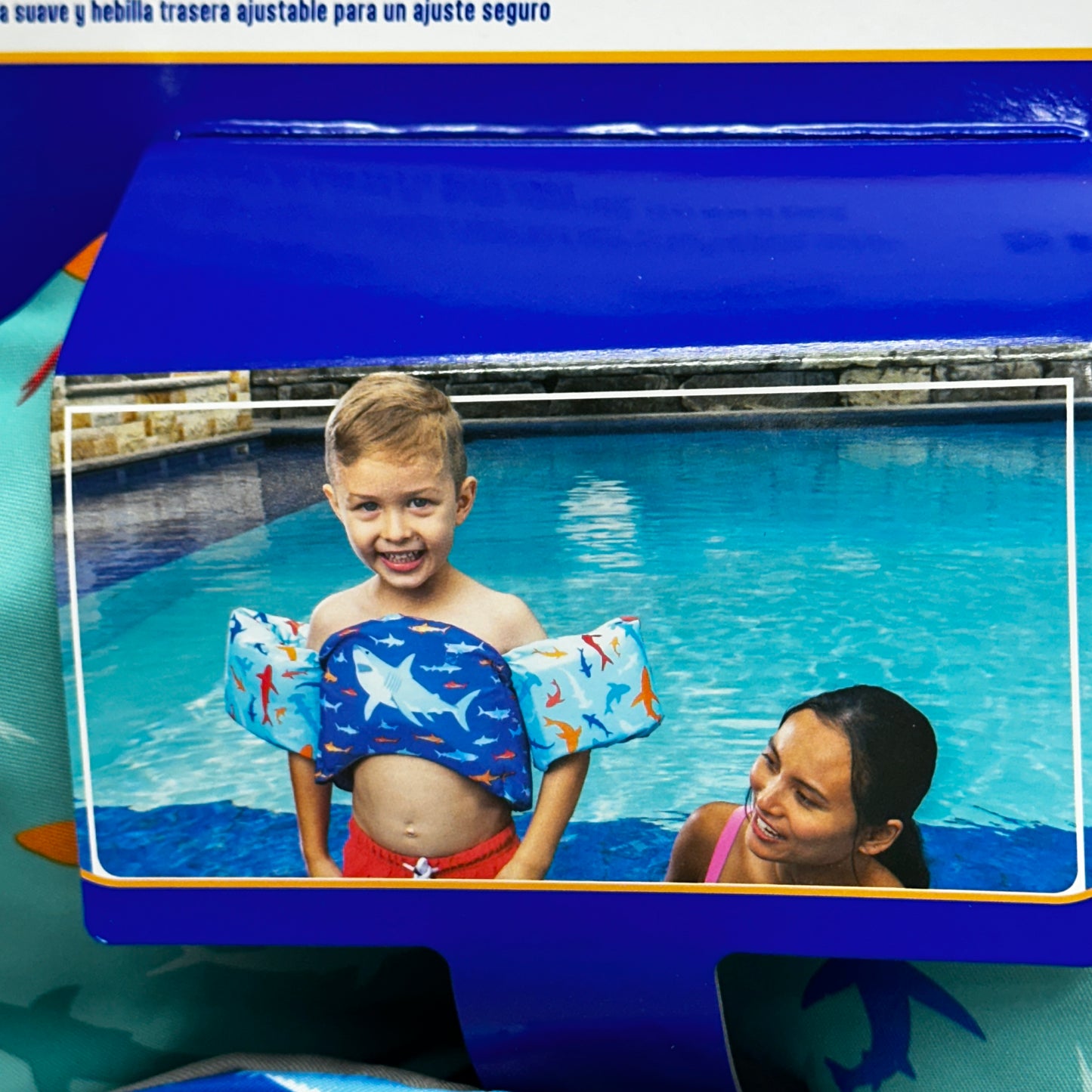 SWIMWAYS Swim Trainer Life Vest for Kids 33-55 lbs Sharks 6067368