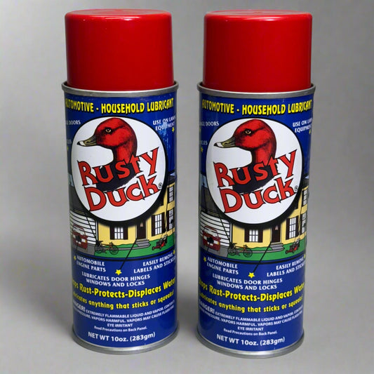 RUSTY DUCK (2 PACK) Lubricates Door, Hinges, Windows & Locks 10 oz