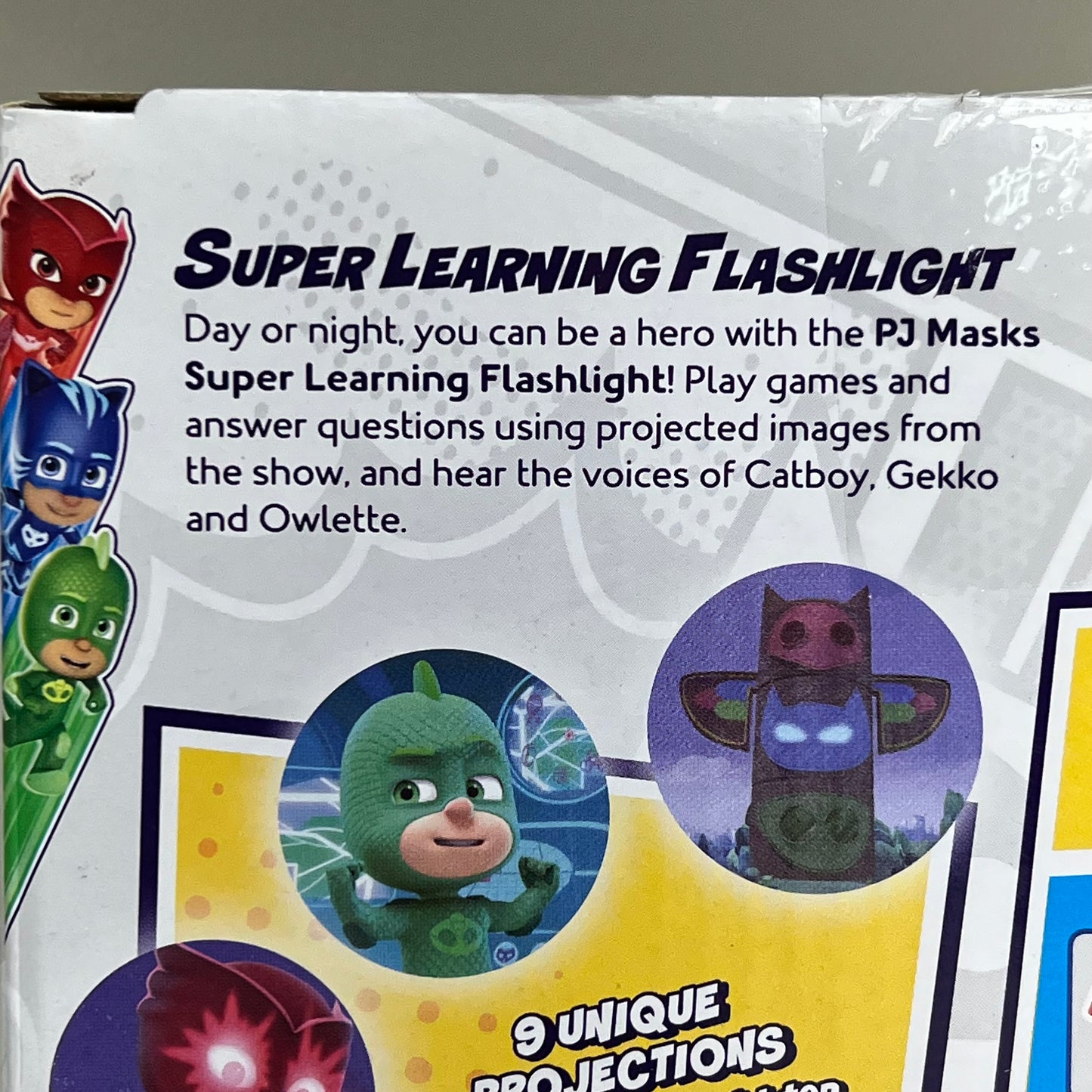 VTECH PJ Masks Super Learning Flashlight Projecting Images& Voices 3-6Years 5262