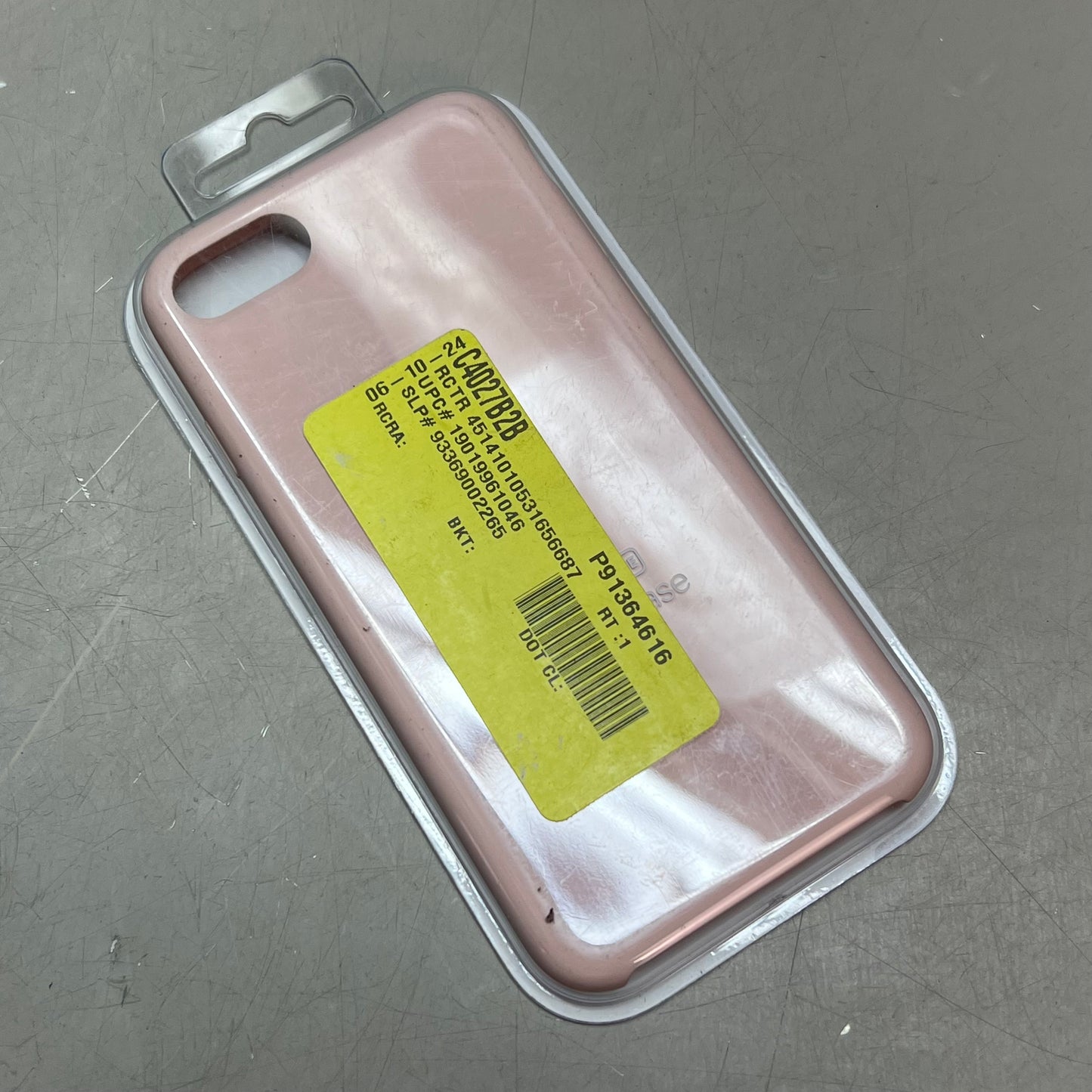 APPLE iPhone SE Silicone Case w/ Microfiber Lined Pink Sand MXYK2ZM/A (Return)