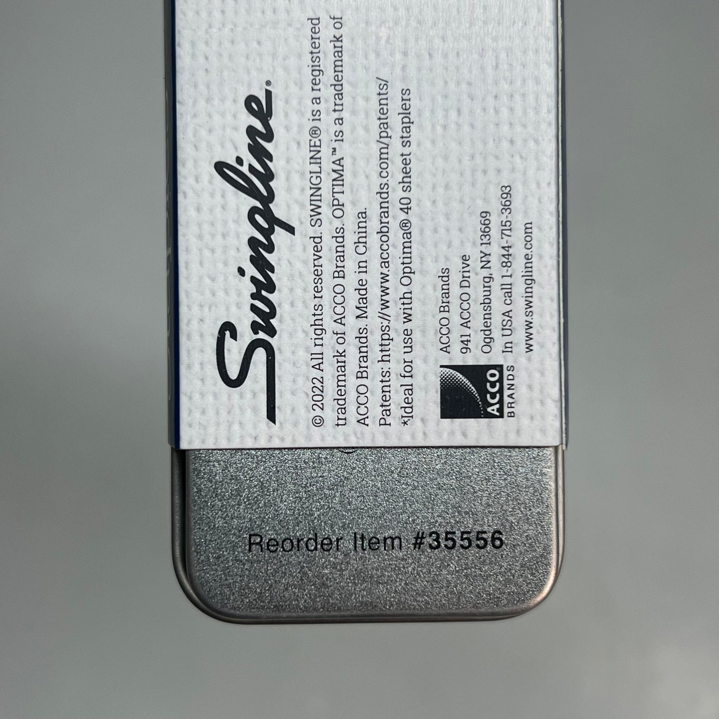 SWINGLINE (2 PACK, 3,750 PER BOX) Optima Staples 40-Sheet Capacity S70355560DP