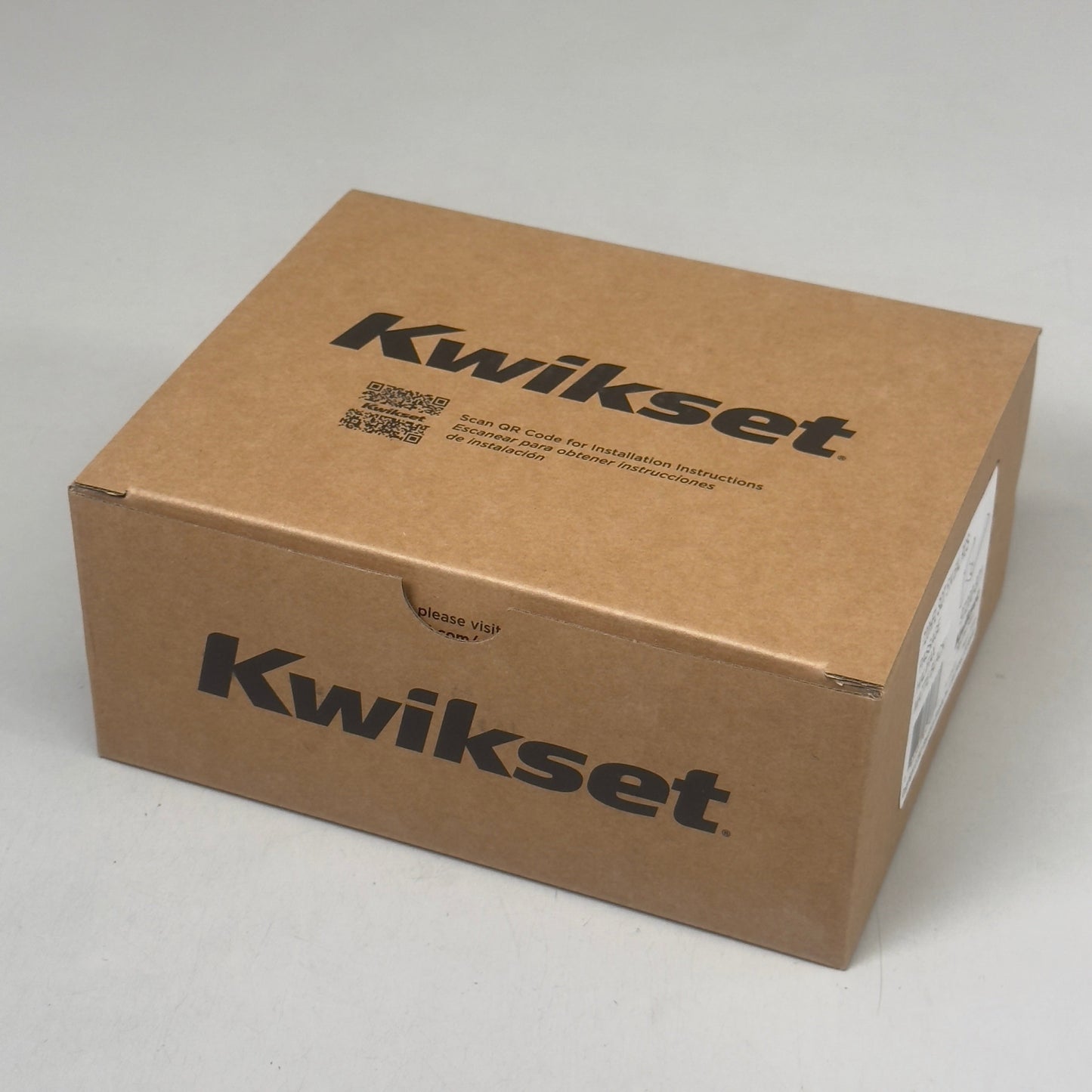 KWIKSET Halifax Passage Door Lever, Square Rose Matte Black 97200-871