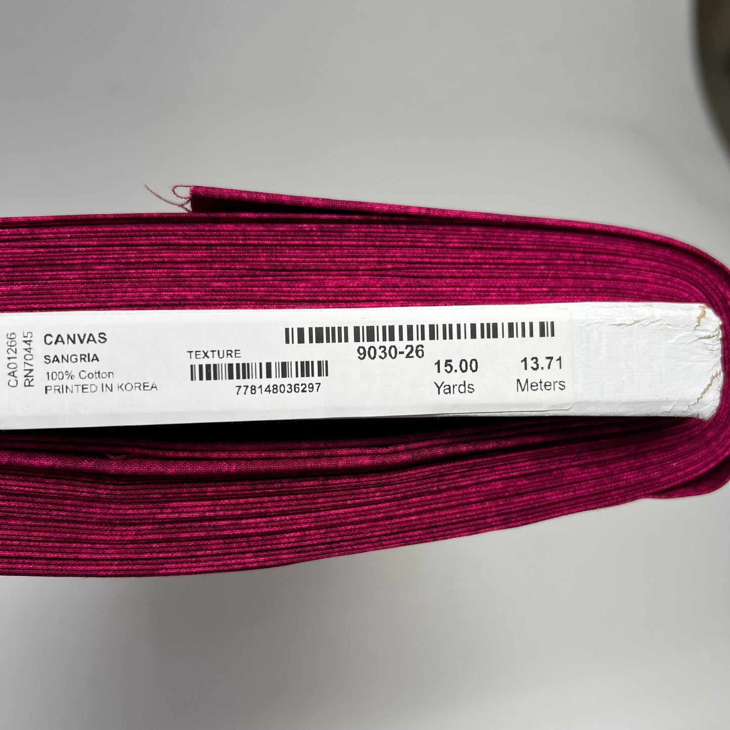 NORTHCOTT Canvas Basic Tonal Design by Deborah Edwards 15 Yds Sangria 9030-26