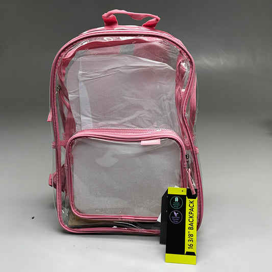 EASTSPORT Spark Clear Backpack 16"x12" Pink Lemonade 190920PW-PLM (New)