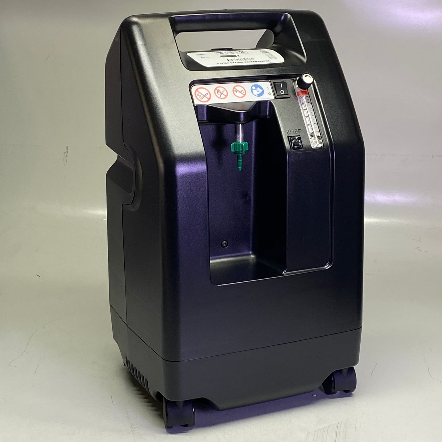 DEVILBISS HEALTHCARE 5 Liter Oxygen Concentrator 24.5" x 13.5" x 12" Black 525DS