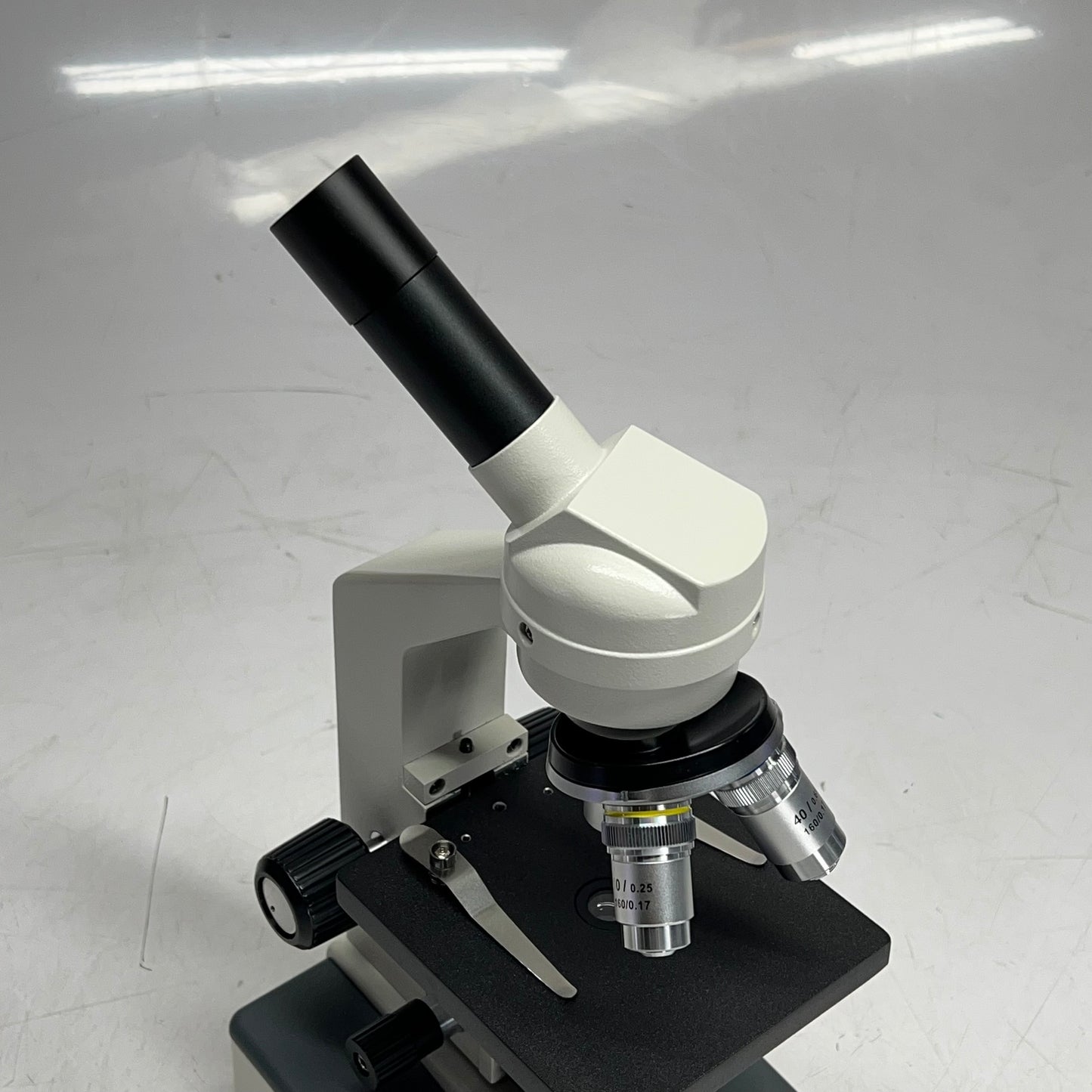 BOREAL National C1028 Monocular Microscope & Sample Tubes White 470135-366