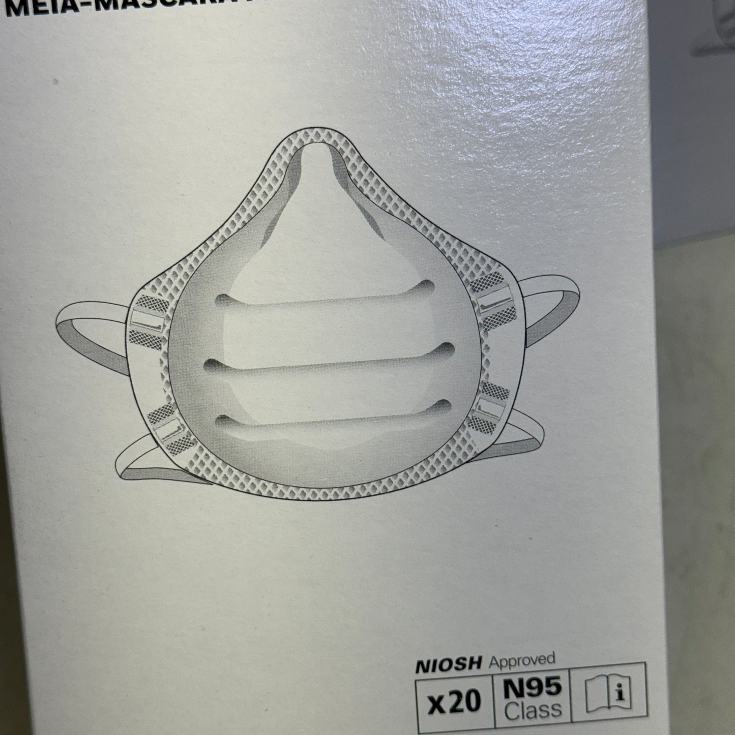 ZA@ HONEYWELL (2 BOXES, 40 Total Masks) N95 Respirator Mask NIOSH Appr. USA White DC300N95