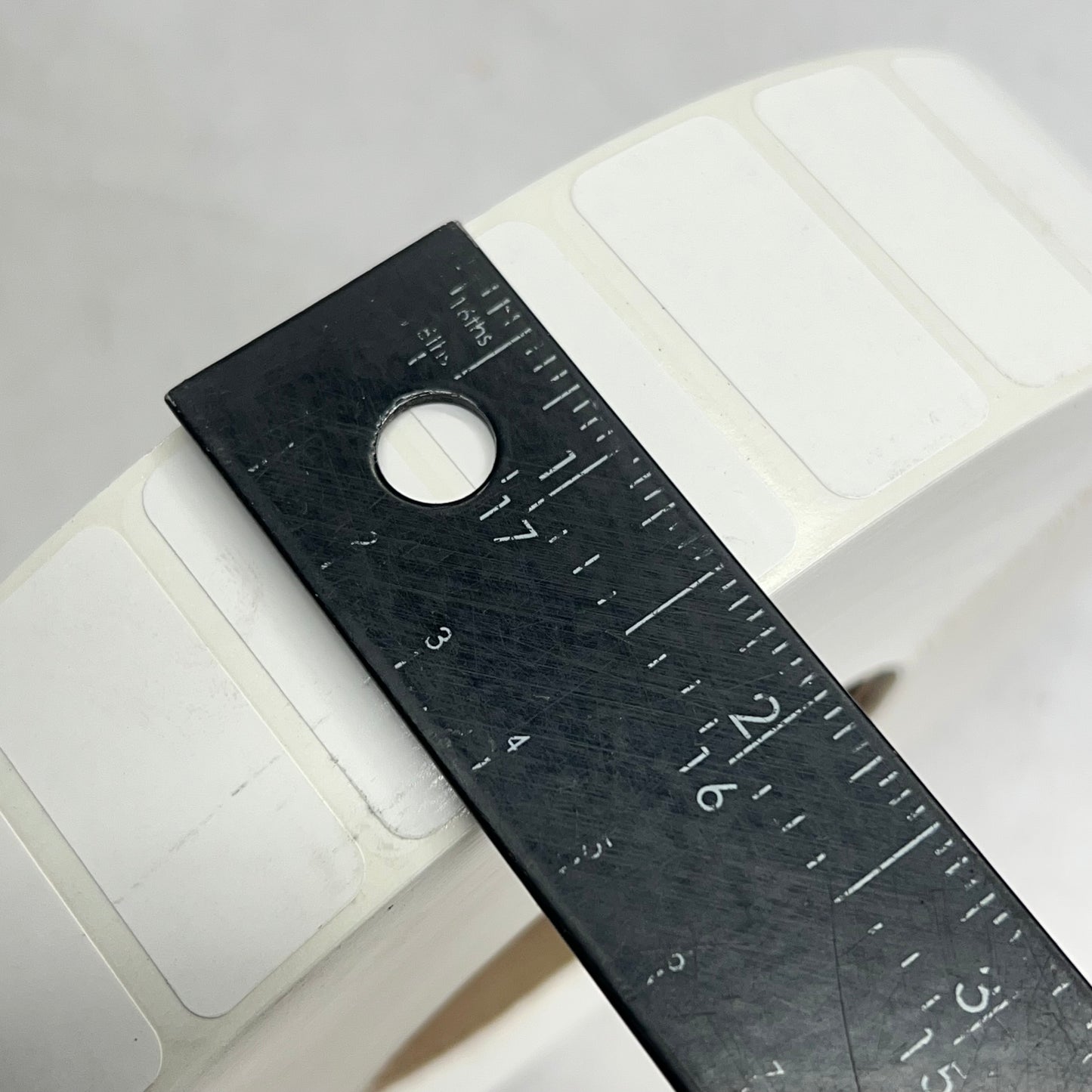 (2 ROLLS, 7,500 EACH) Mini Direct Thermal Labels 1.5"x0.75" 3" Core MERC2089