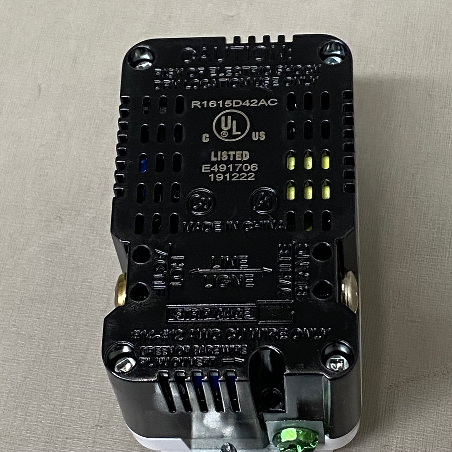 ELEGRP High Speed Duplex USB Receptacle 4.57"x1.93"x2.8" White R1615D42AC-WH